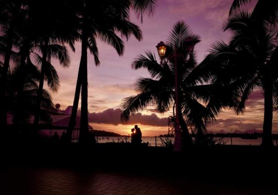 Coucher de soleil à Tahiti