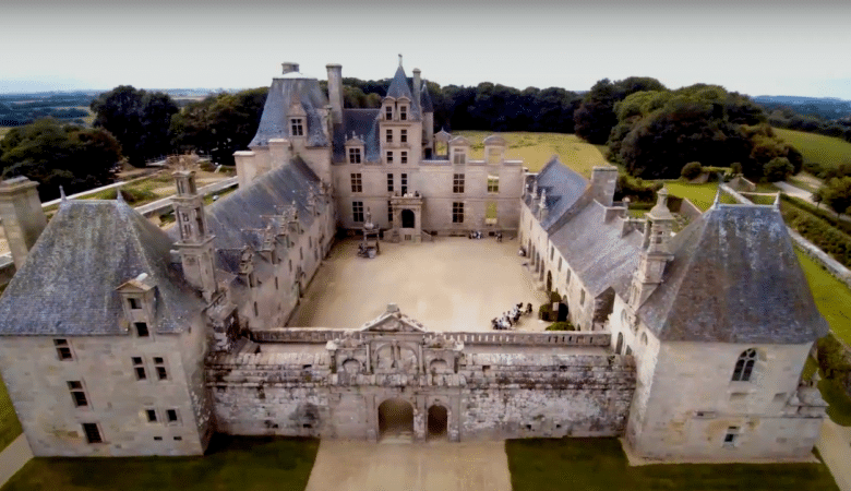 Château de Kerjean vu du ciel