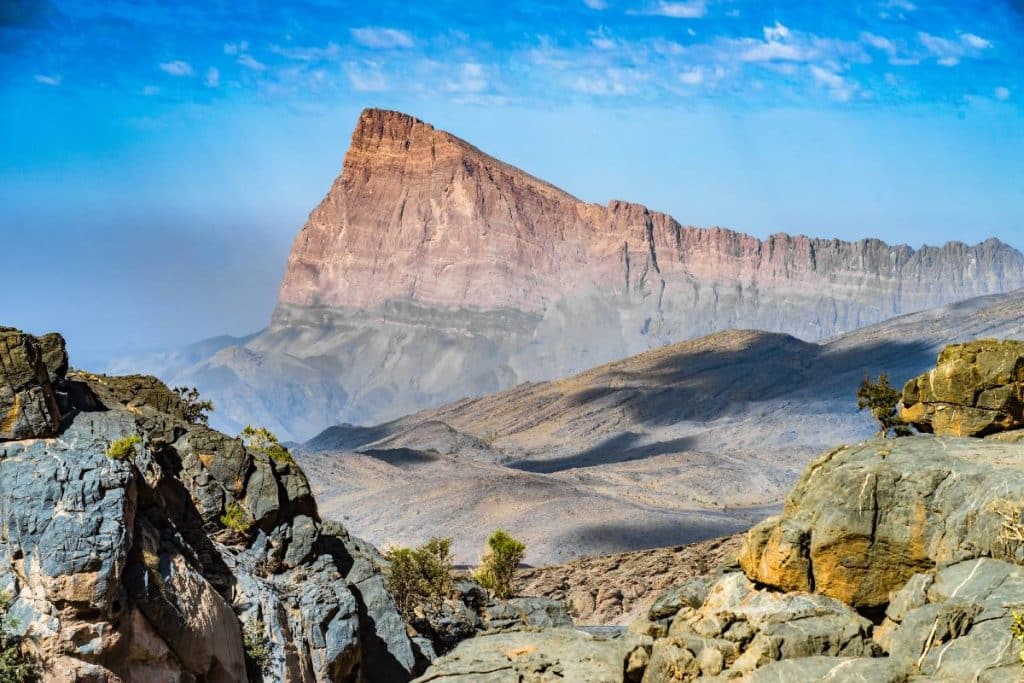 Plus haut sommet du sultanat d'Oman le   Jebel Shams