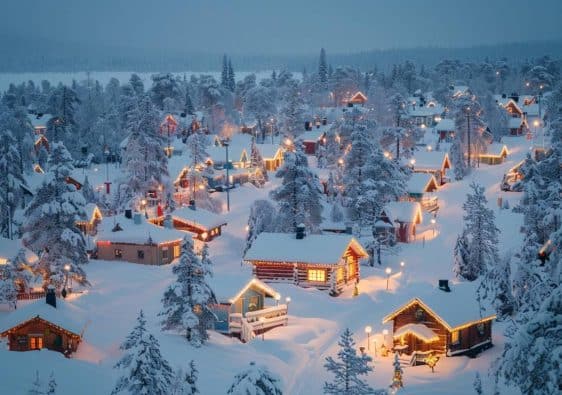 Découvrez la magie de Noël : visite du village du Père Noël en Laponie finlandaise