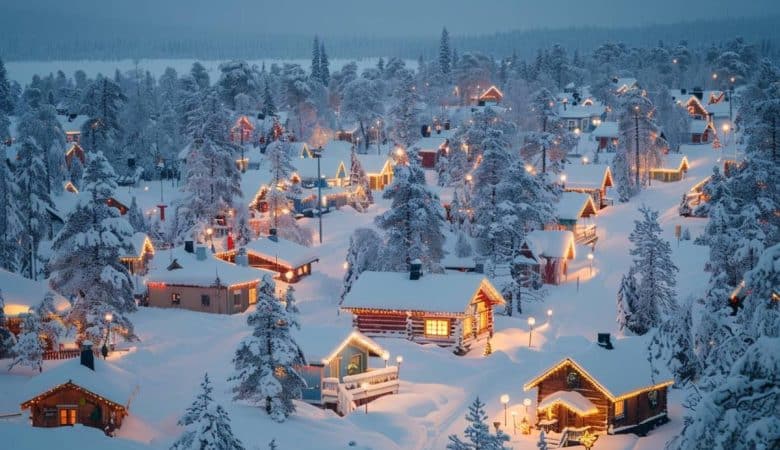 Découvrez la magie de Noël : visite du village du Père Noël en Laponie finlandaise